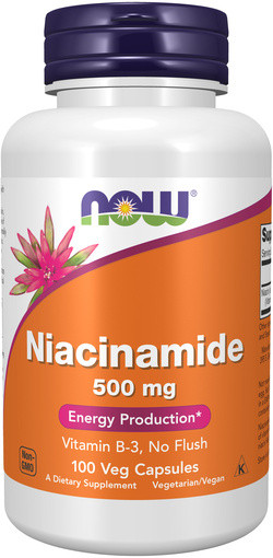 NOW Foods Niacinamide 500 mg 100 capsules