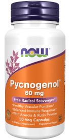NOW Foods Pycnogenol 60 mg 50 capsules