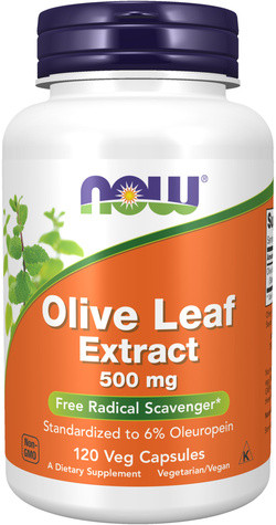 NOW Foods Olive Leaf Extract 500 mg 120 capsules