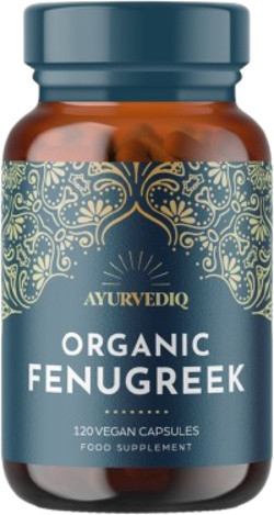Ayurvediq Wellness Organic Fenugreek 120 capsules biologisch