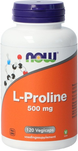 NOW Foods L-Proline 500 mg 120 capsules