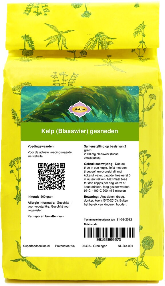 Shakthee Kelp (Blaaswier) gesneden 500 gram