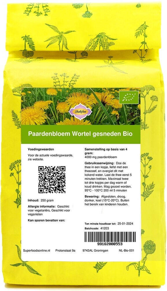 Shakthee Paardenbloem Wortel Bio biologisch
