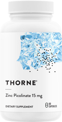 Thorne Zinc Picolinate 15 mg 60 capsules