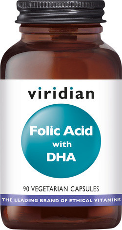 Viridian Folic Acid with DHA 90 capsules