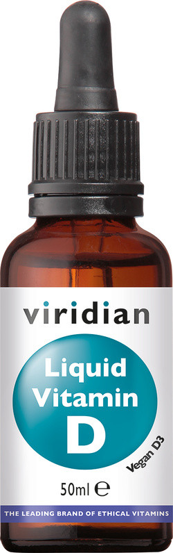 Viridian Liquid Vitamin D3 (Vegan) 2000 IU (50 mcg) 50 milliliter