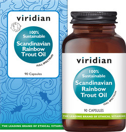 Viridian Sustainable Scandinavian Rainbow Trout Oil 90 capsules