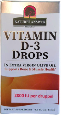 Nature's Answer Vitamin D3 drops 15 milliliter
