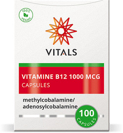 Vitals Vitamine B12 (methyl- en adenosylcobalamine) 100 vegetarische capsules