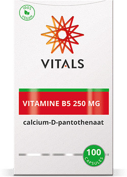 Vitals Vitamine B5 250 mg 100 vegetarische capsules