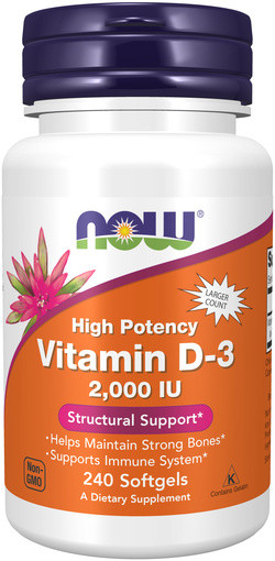 NOW Foods Vitamine D3 2000 IE 50 mcg