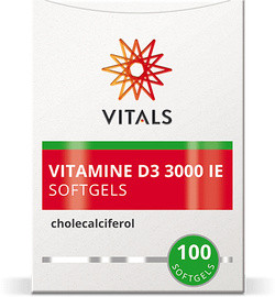 Vitals Vitamine D3 3000 IE 100 softgel capsules