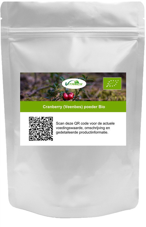 Vitanics Cranberry (Veenbes) poeder Bio biologisch