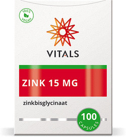 Vitals Zinkbisglycinaat 15 mg 100 capsules