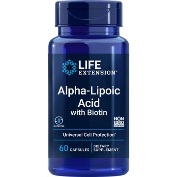 Life Extension Alfa Liponzuur met biotine 60 capsules