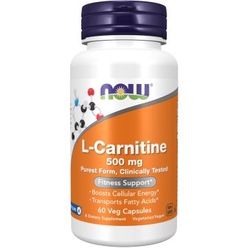 NOW Foods L-Carnitin 500mg 60 capsules