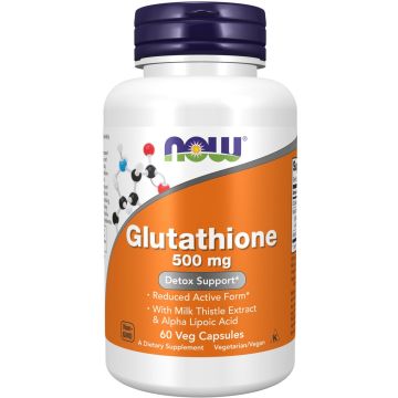 NOW Foods Glutathione 500 mg 60 capsules