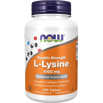 NOW Foods L-Lysine 1000 mg 100 tabletten