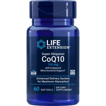 Life Extension Super Ubiquinol CoQ10 Enhanced 100 60 capsules