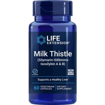 Life Extension Milk Thistle (Silymarin-Silibinins-Isosilybin A &/ B) 60 capsules