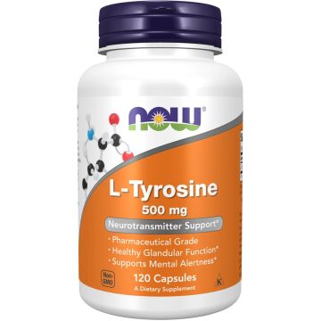 NOW Foods L-Tyrosine 500 mg 120 capsules