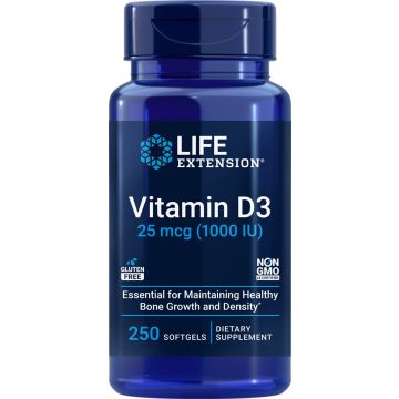 Life Extension Vitamine D3 1000IE 250 softgels