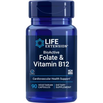 Life Extension Bioactive Folate & Vitamin B12 90 capsules