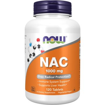 NOW Foods NAC 1000 mg 120 tabletten