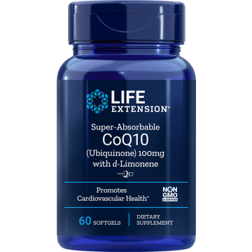 Life Extension Super Absorbable CoQ10 100mg with d-Limonene