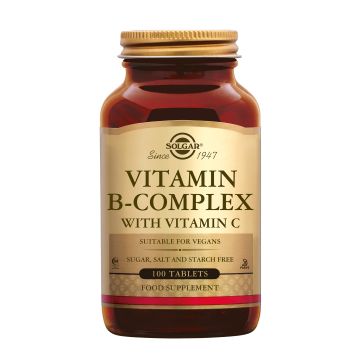 Solgar Vitamin B-complex with Vitamin C 100 tabletten