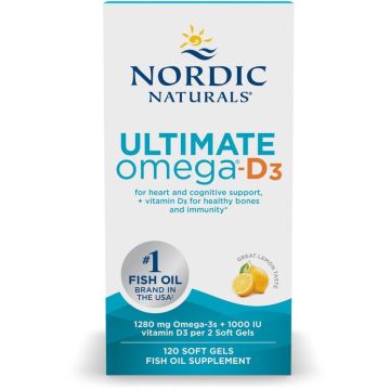 Nordic Naturals Ultimate Omega-D3 120 softgels