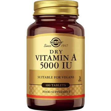 Solgar Vitamin A 5000 IU (1502 mcg) 100 tabletten