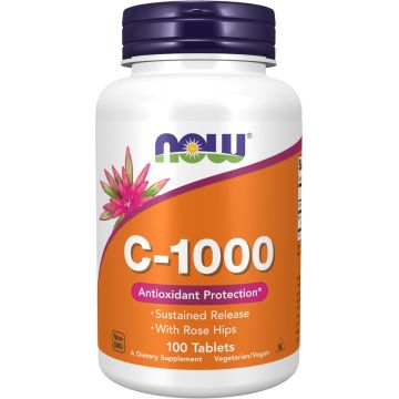 NOW Foods Vitamin C-1000 with Rose Hips Sustained Release