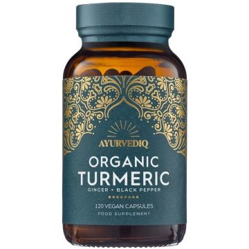 Ayurvediq Wellness Organic Turmeric 120 capsules biologisch