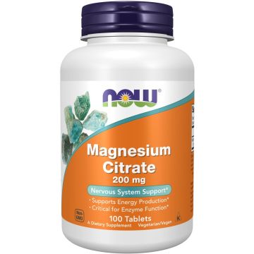 NOW Foods Magnesium Citraat 200 mg