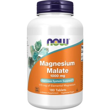 NOW Foods Magnesium Malate 1000 mg 180 tabletten