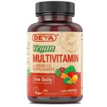 Deva Vegan Multivitamine en Mineralen met ijzer 90 tabletten