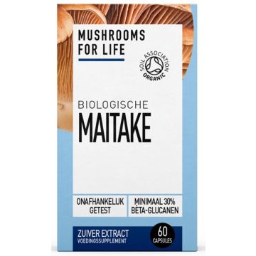 Mushrooms For Life Maitake Caps 60 capsules biologisch