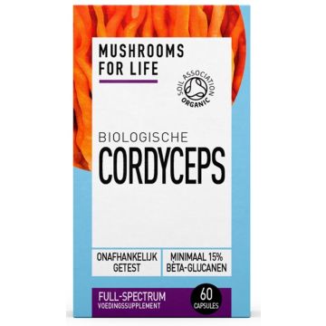 Mushrooms For Life Cordyceps Caps 60 capsules biologisch
