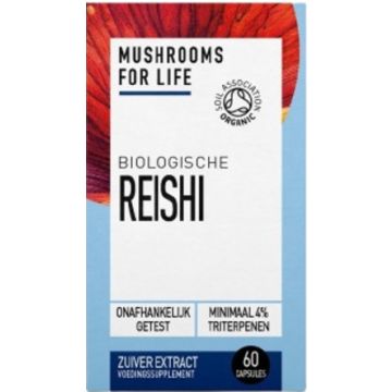 Mushrooms4Life Reishi Caps 60 capsules biologisch