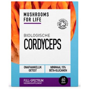Mushrooms For Life Cordyceps Poeder 60 gram biologisch