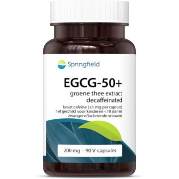 Springfield EGCG-50+ groene thee extract 90 capsules