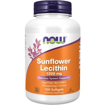 NOW Foods Sunflower Lecithin 1200 mg with Phosphatidyl Choline