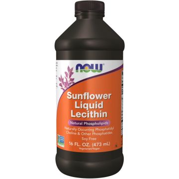 NOW Foods Sunflower Liquid Lecithin 473 milliliter