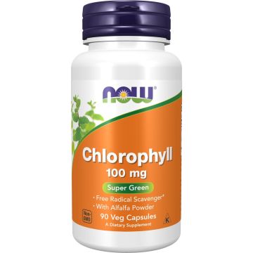 NOW Foods Chlorophyll 100 mg with Alfalfa Powder 90 capsules