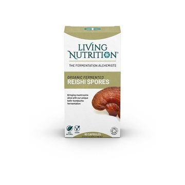 Living Nutrition Fermented Reishi Spores Bio 60 capsules biologisch