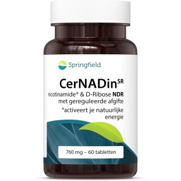 Springfield Cernadin SR Nicotinamide & D-Ribose 760 mg 60 tabletten
