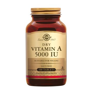 Solgar Vitamin A 5000 IU (1502 mcg) 100 tabletten