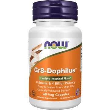 NOW Foods Gr8-Dophilus™ with 8 Strains & 4 Billion Potency 60 capsules