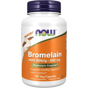 NOW Foods Bromelain 2400 GDU/g - 500 mg 120 capsules